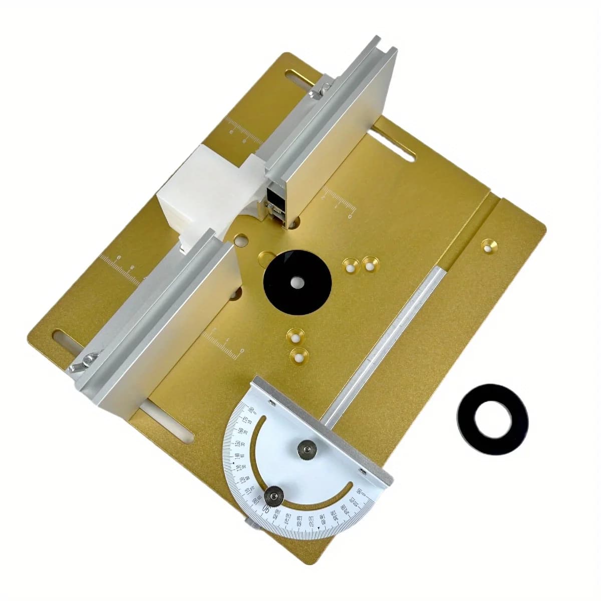 Placa de inserto para mesa fresadora de aluminio con soportes deslizantes