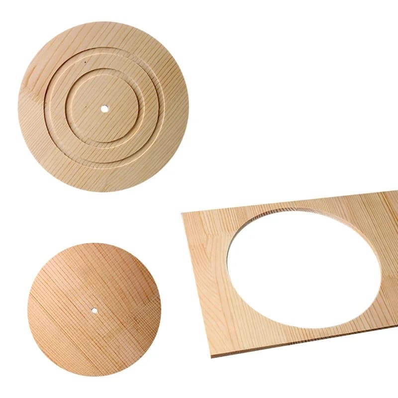 Plantilla de corte circular para router de mano
