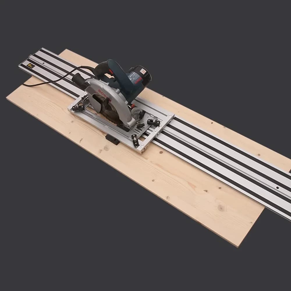 Riel guía de extrusión de aluminio para sierras circulares