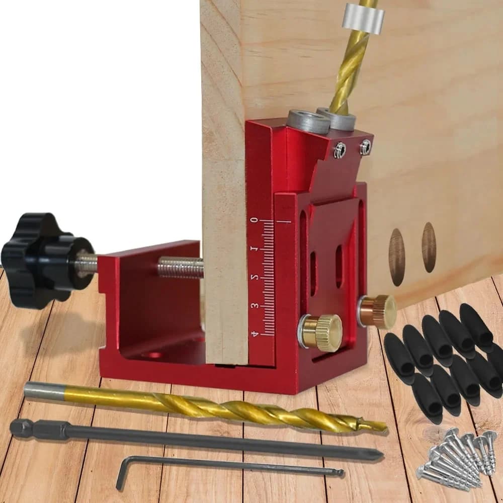 Kit de plantilla para agujeros oblicuos ajustable con guía de broca de 9 mm