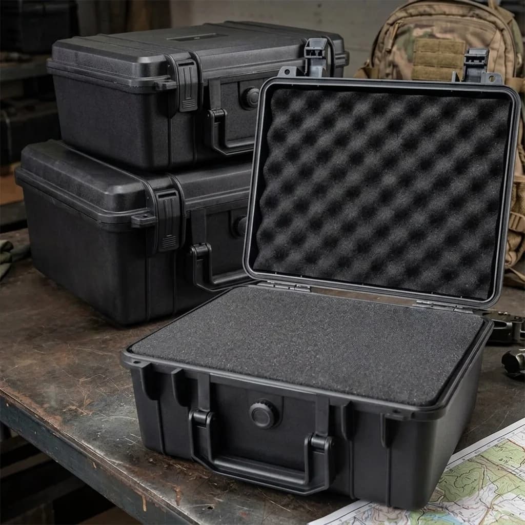 Caja organizadora rígida impermeable y resistente a impactos