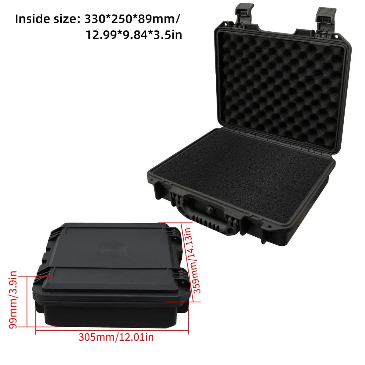 Maletín rígido impermeable con espuma personalizable