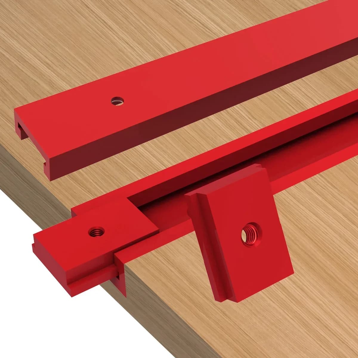 Rieles de Guía para Inglete de Aluminio de Alta Resistencia (Pack de 2)
