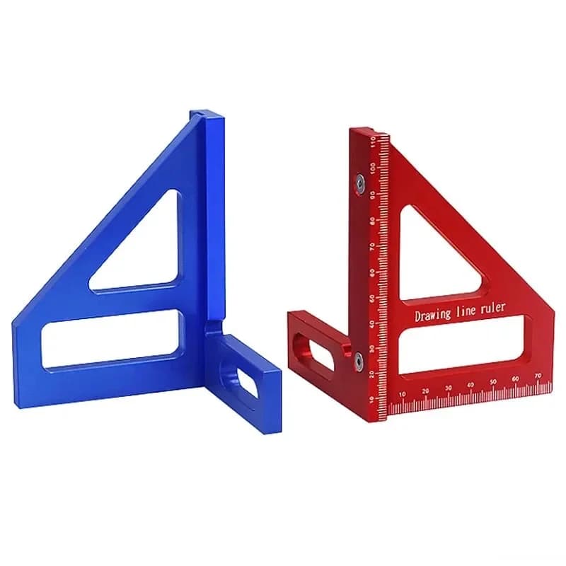 Escuadra triangular métrica para ingletes de carpintería