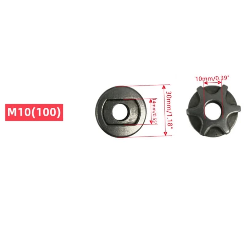 Piñón de recambio para motosierra para amoladora angular