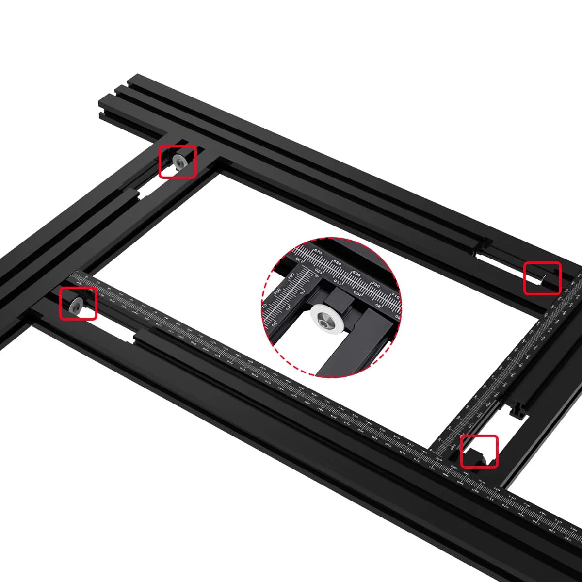 Soporte Regulable para Guía de Fresadora de Madera