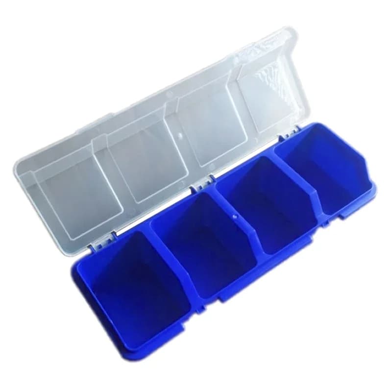 Caja de Plástico para Almacenamiento de Herrajes con Tapa de Conexión Biselada