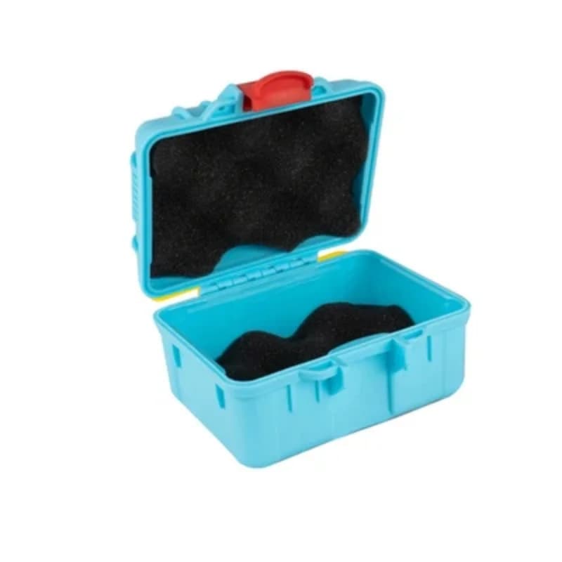 Caja de herramientas portátil mini de plástico con espuma, 125x112x70mm