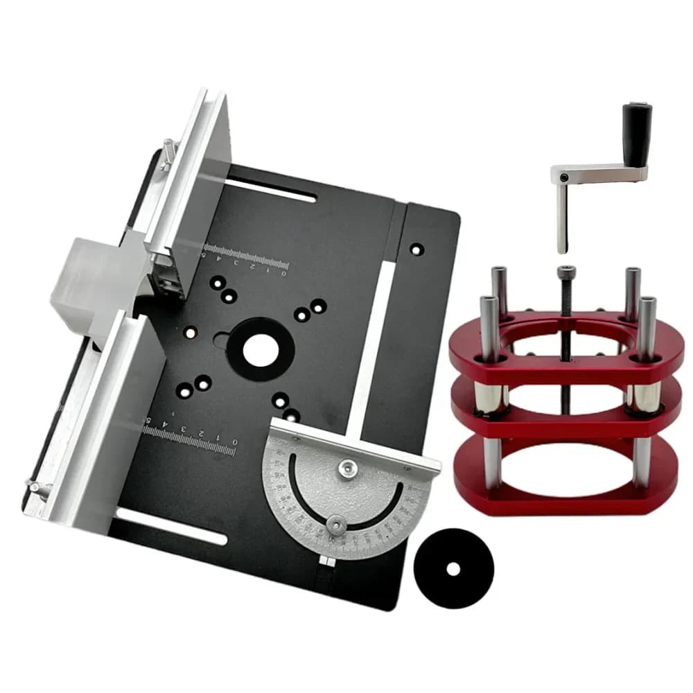 Kit de Elevación para Placa de Inserción de Mesa Fresadora, Aluminio, 65mm