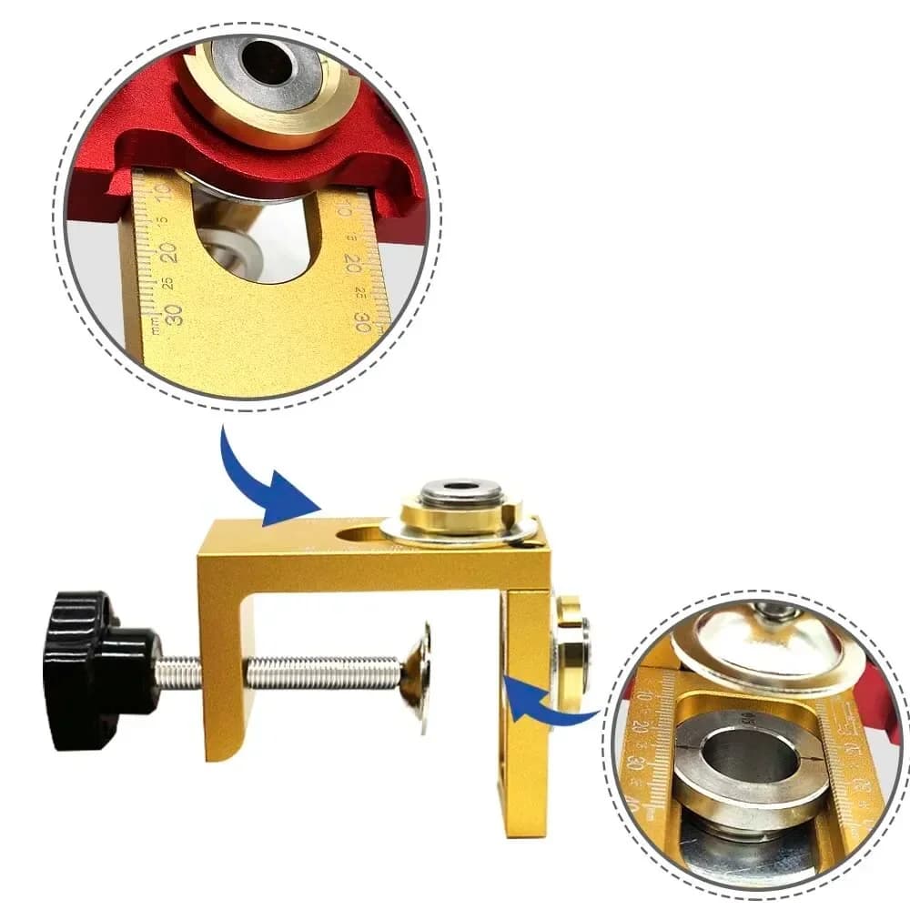 Kit de plantilla para espigas ajustable 3 en 1 para uniones de madera