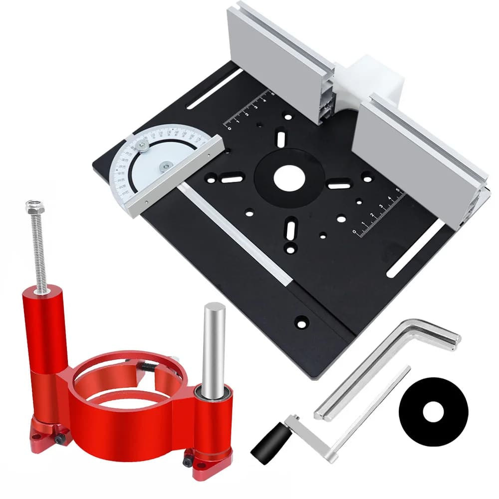 Sistema de elevación de fresadora de precisión en aluminio con placa insertable