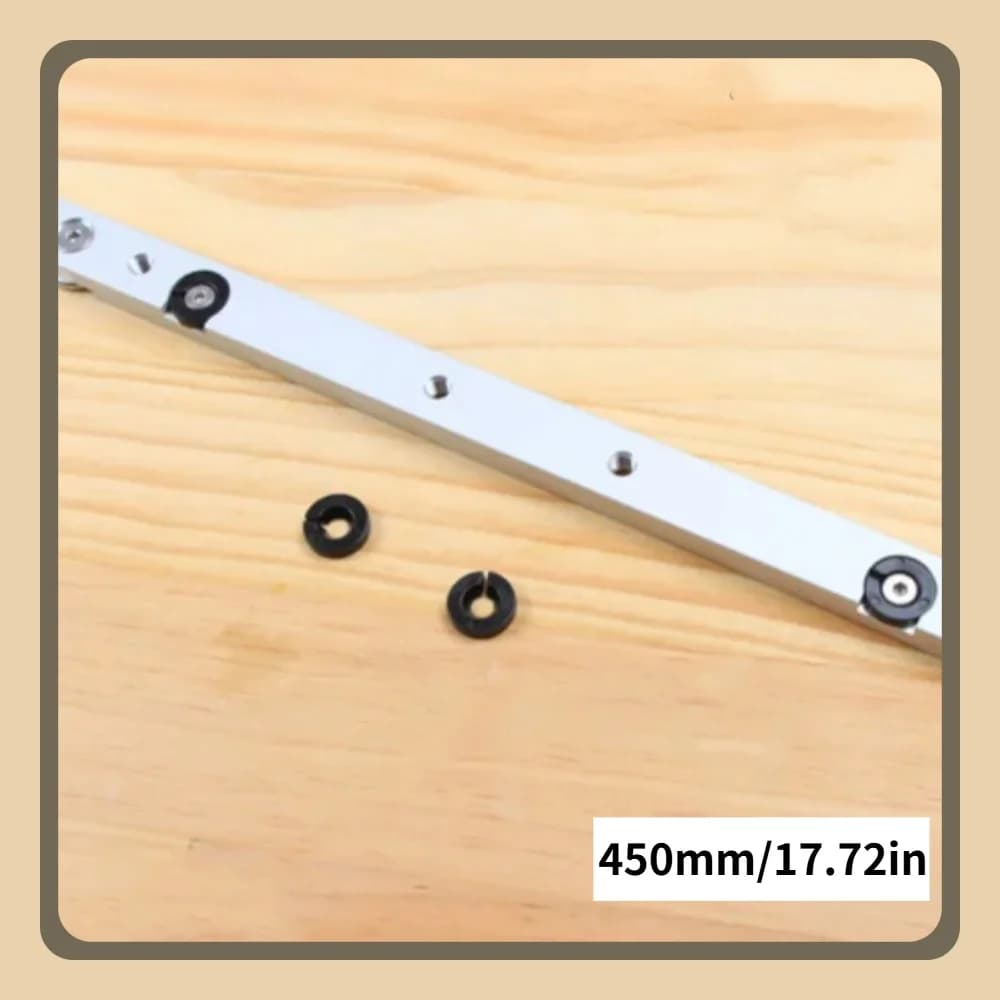 Barra guía en T de aluminio resistente para inglete