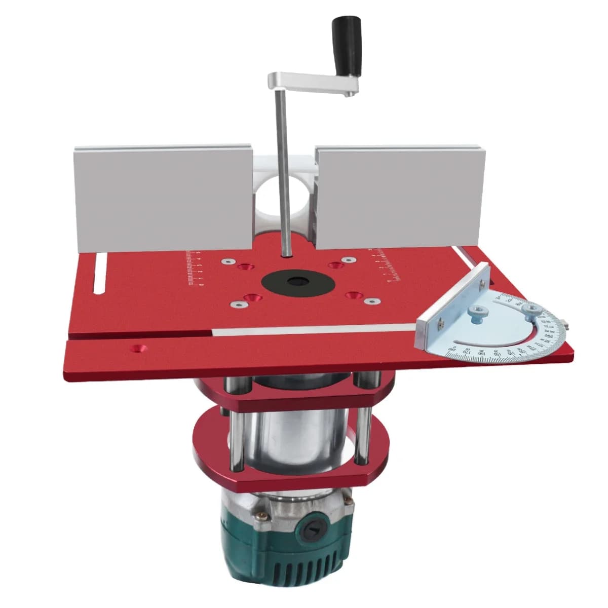 Placa de inserción y kit de elevación para mesa fresadora en aluminio
