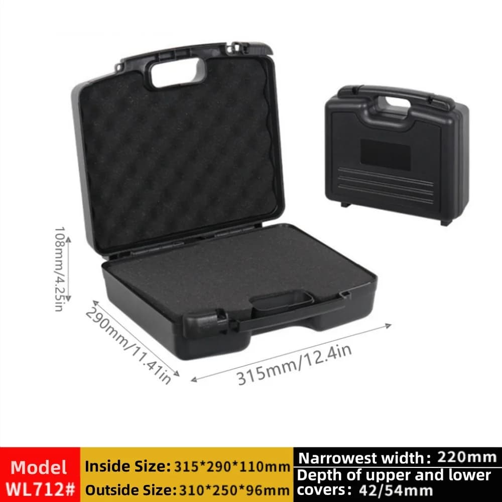 Caja de almacenamiento protectora portátil de plástico para equipo exterior