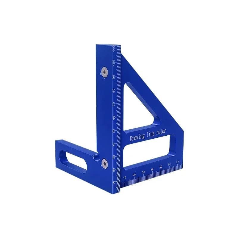Escuadra triangular métrica para ingletes de carpintería