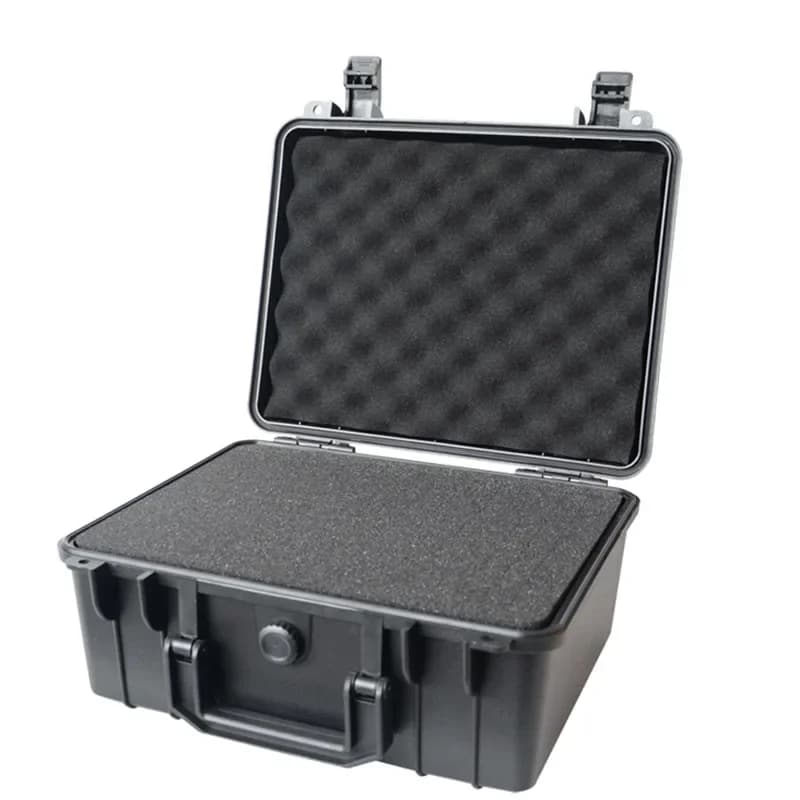 Caja de almacenamiento de herramientas rígida impermeable y resistente a impactos