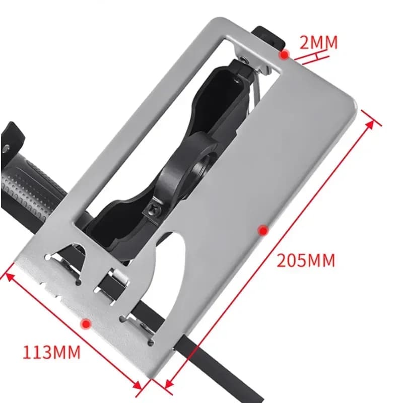 Base de corte para amoladora angular con soporte de 45 grados