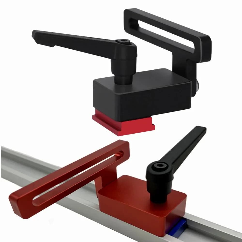 Tope de aluminio para pista de inglete (T-track estándar)