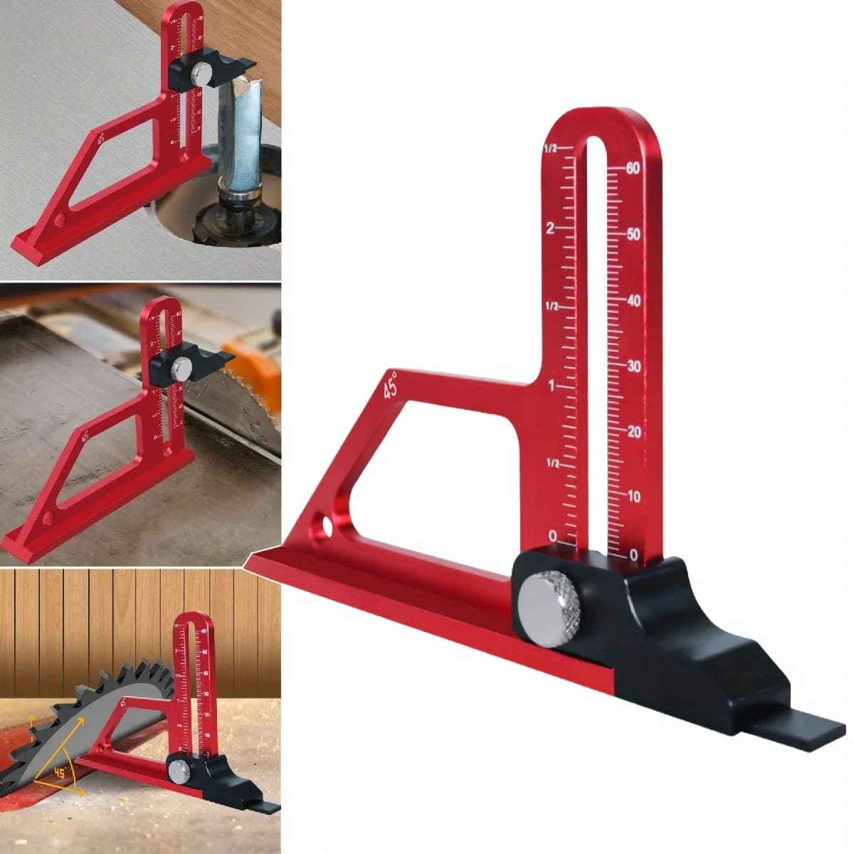 Gauge de profundidad ajustable para sierra de mesa 0-60mm