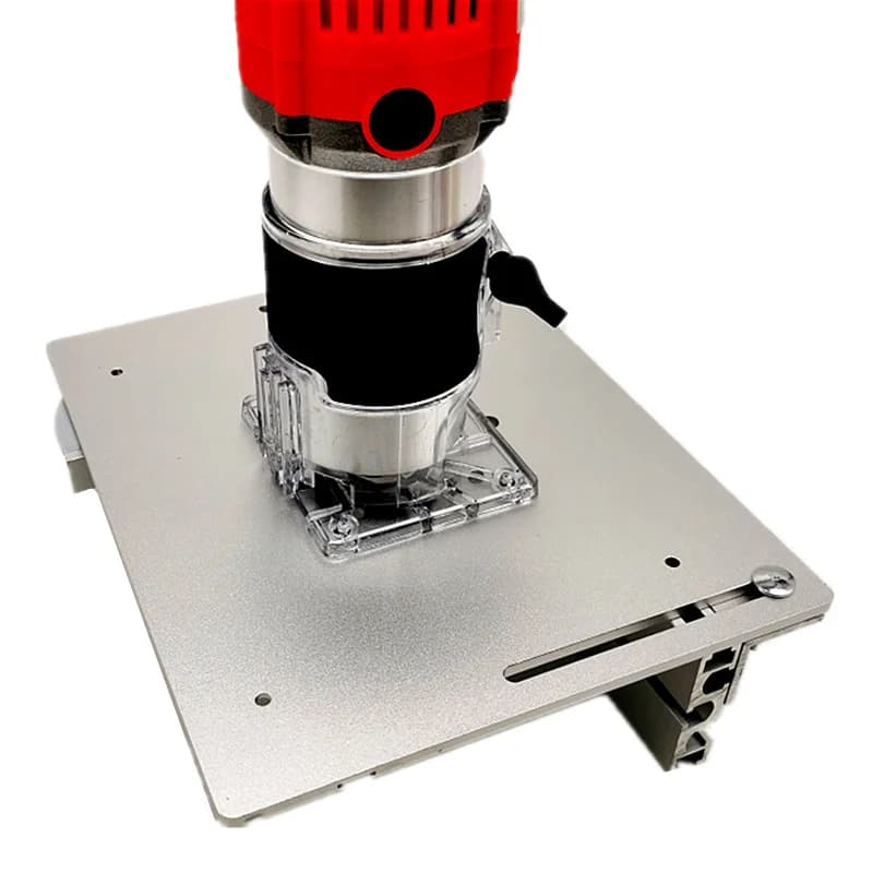 Placa de inserción universal de mesa fresadora de aluminio con escuadra