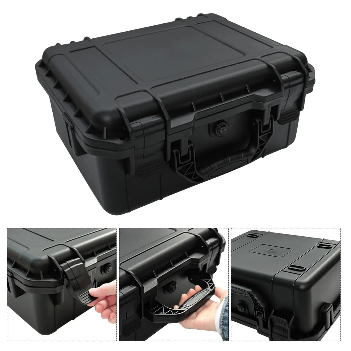 Caja de herramientas resistente a impactos con espuma precortada