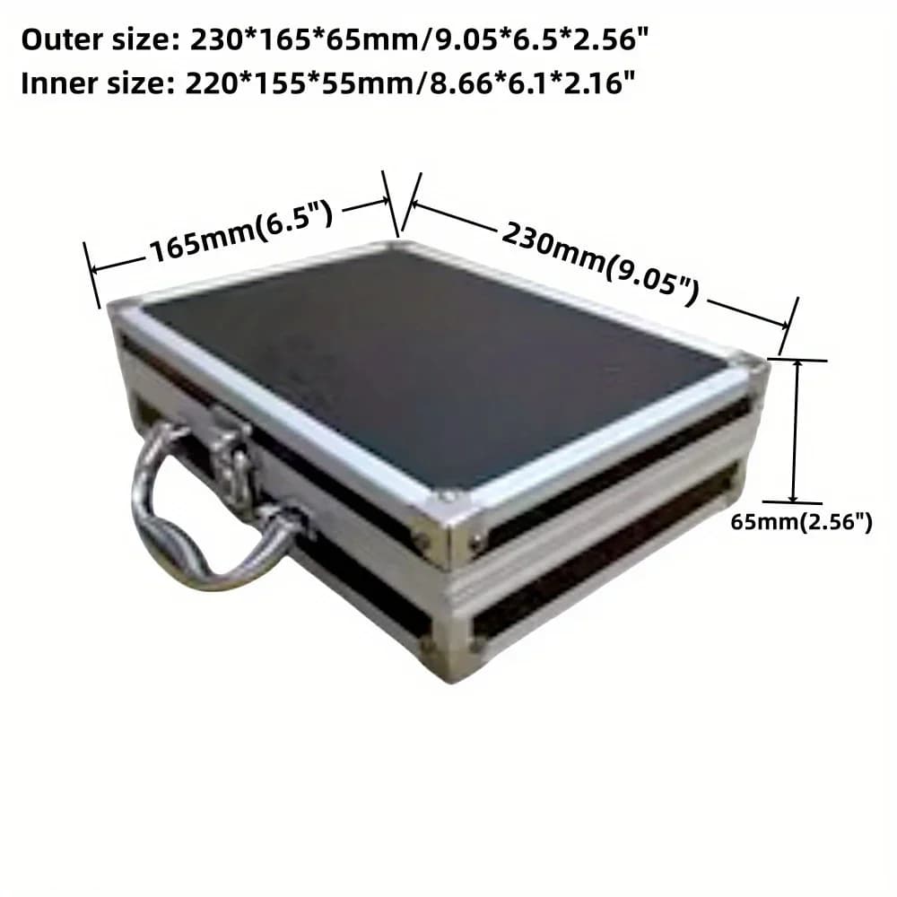 Estuche portátil de aluminio resistente a impactos
