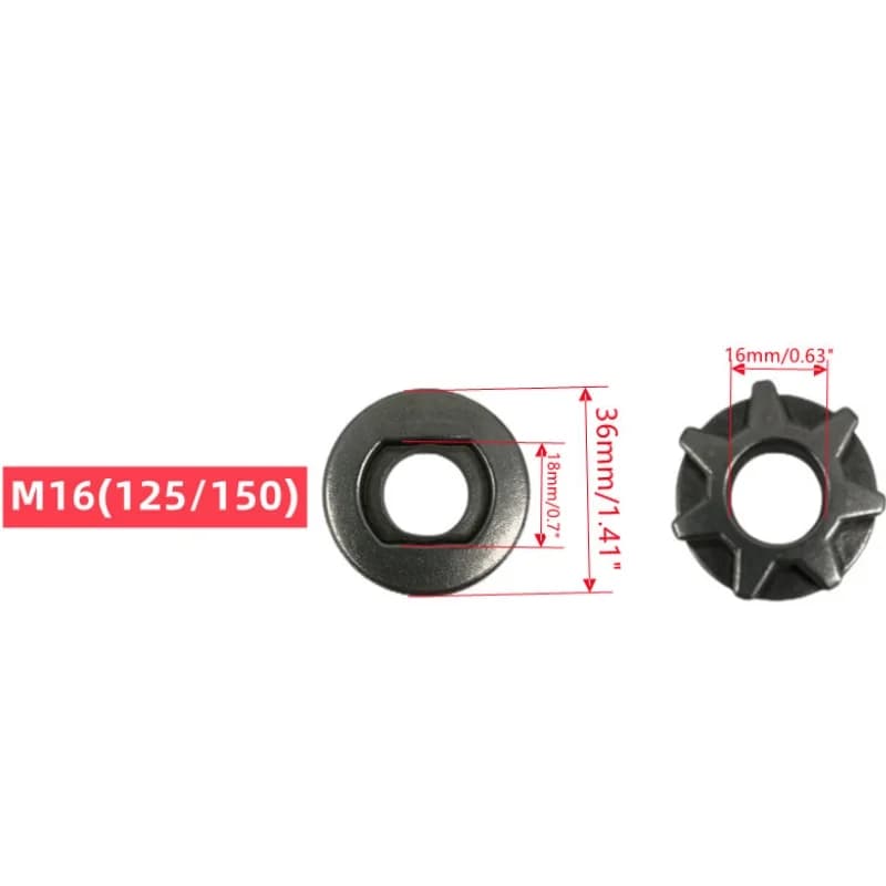 Piñón de recambio para motosierra para amoladora angular