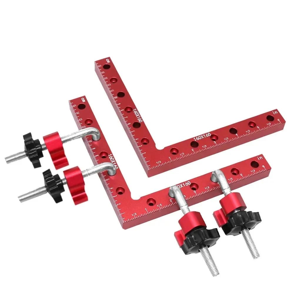 Pinza de fijación en ángulo recto L de 90°, 120-160 mm