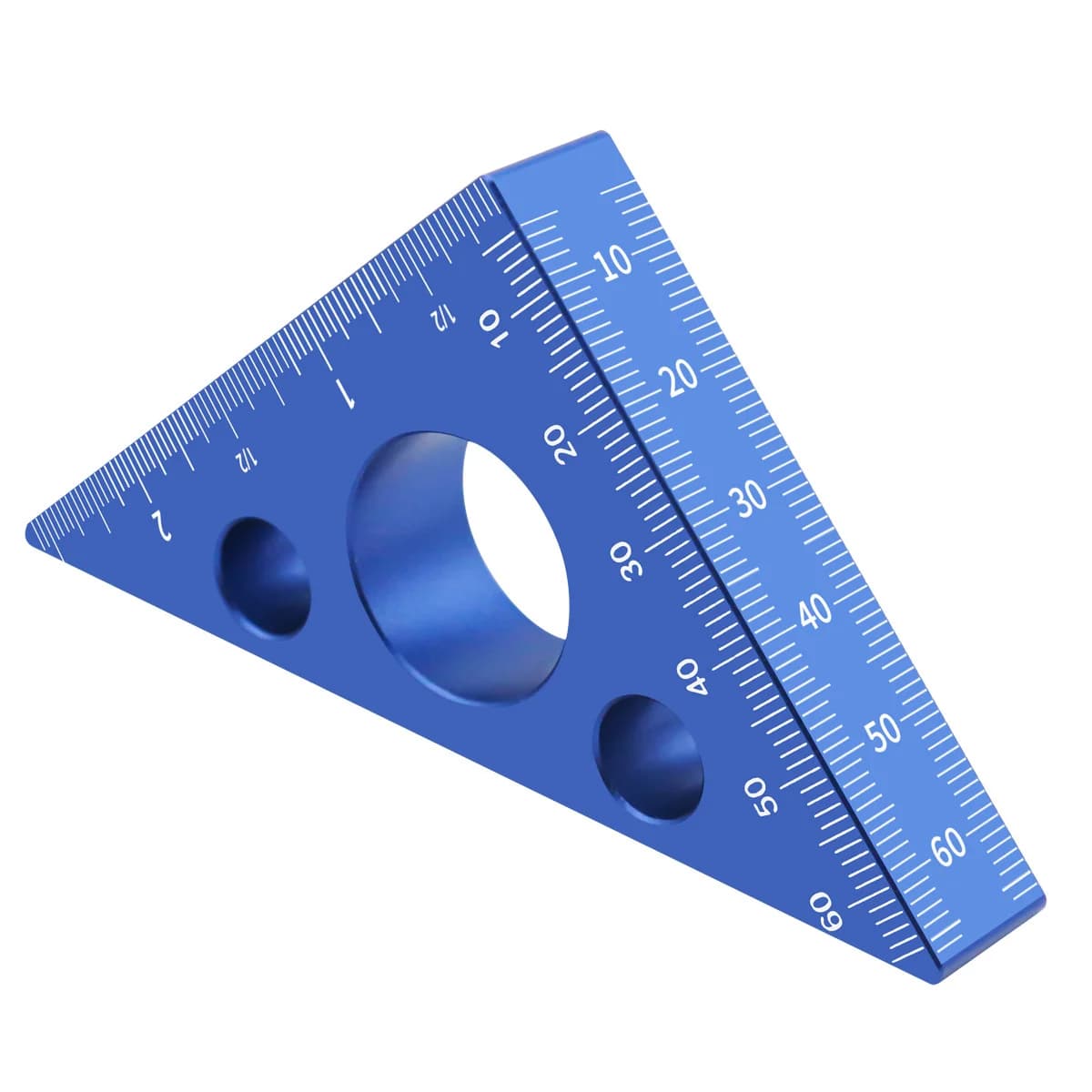 Regla de ángulo de precisión de aluminio 45/90 grados