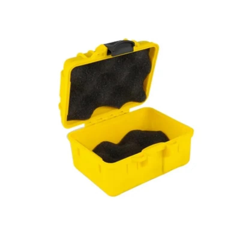 Caja de herramientas portátil mini de plástico con espuma, 125x112x70mm