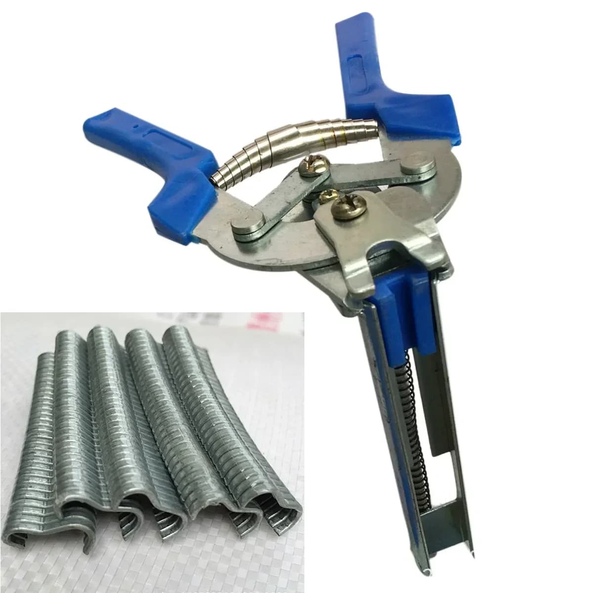 Alicate para anillas con 600 clips de acero inoxidable