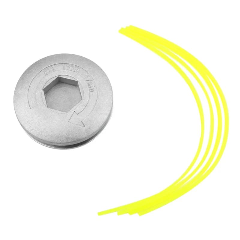 Cabezal universal para desbrozadora de aluminio plateado