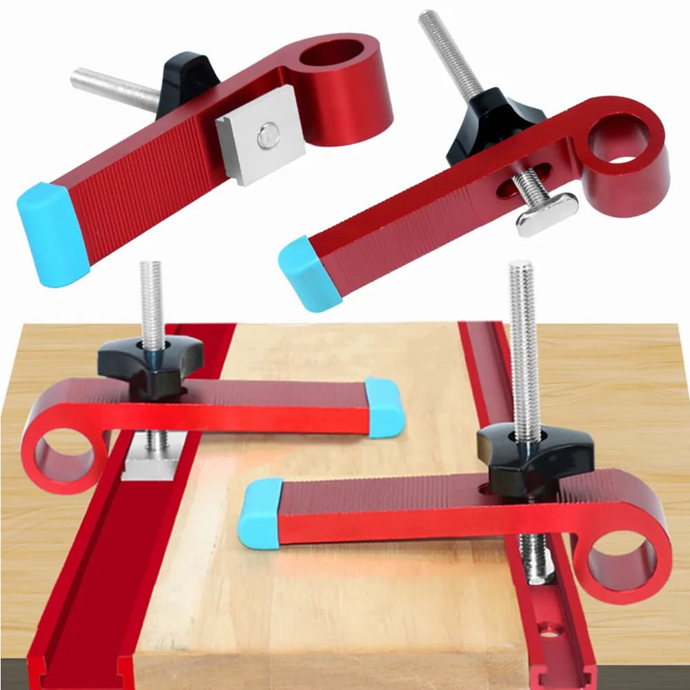 Abrazadera de sujeción universal para T-track, aluminio