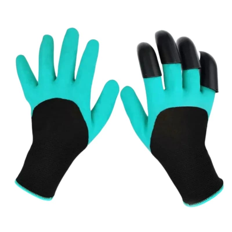 Guantes de jardinería con garras integradas para excavar