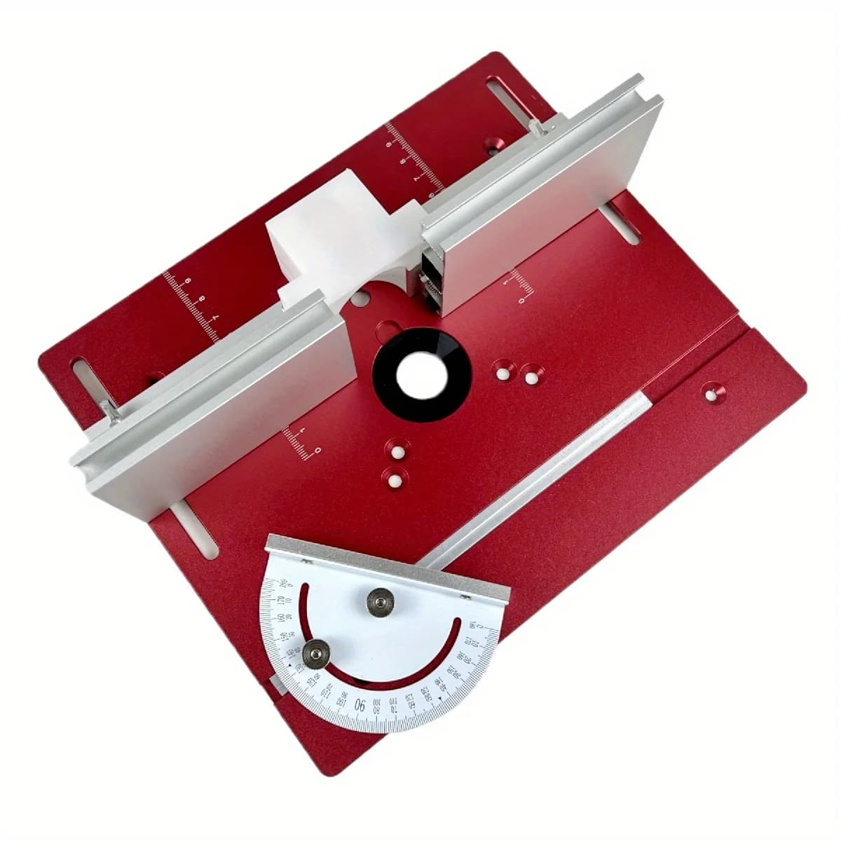 Placa de inserto para mesa fresadora de aluminio con soportes deslizantes