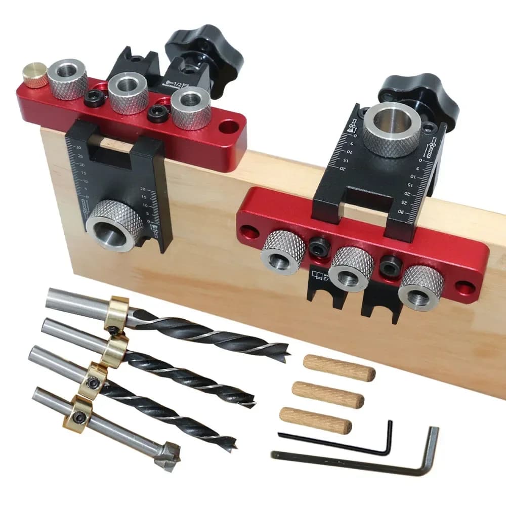 Kit de plantillas ajustable 3 en 1 para agujeros ciegos y espigado