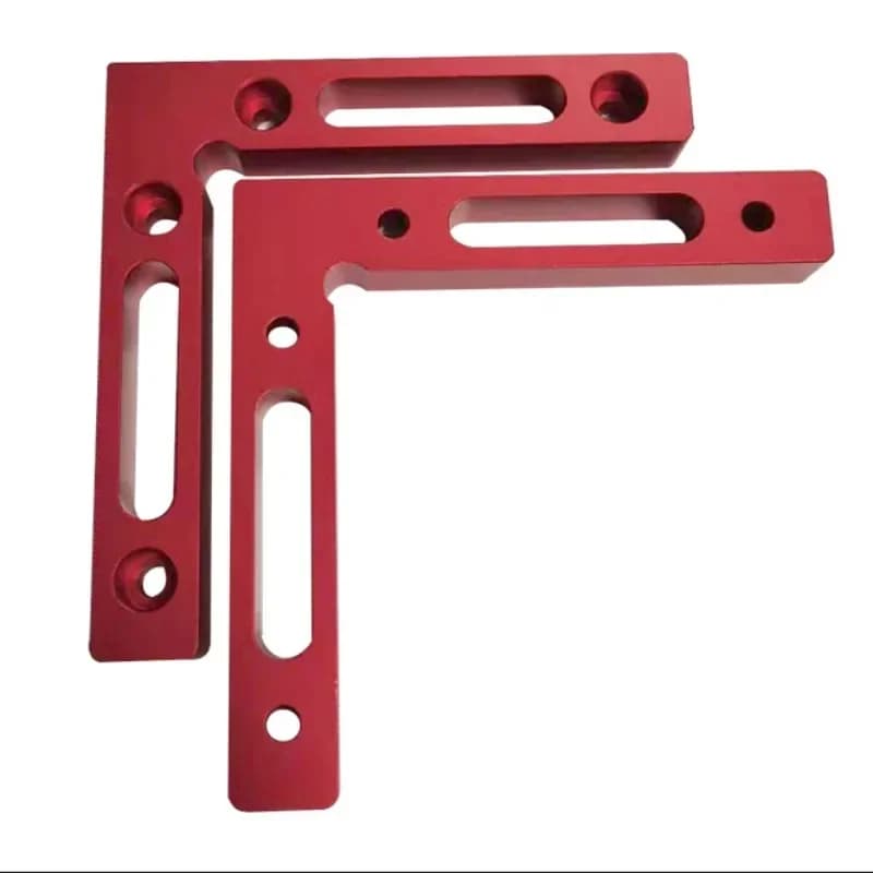 Pack de 2 escuadras de posición de aluminio a 90°