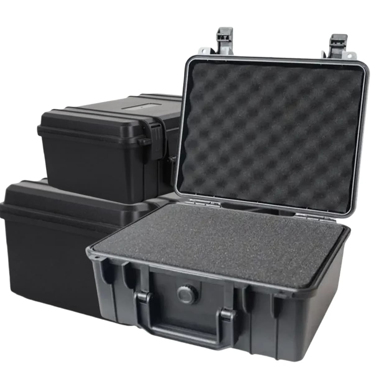 Caja de almacenamiento de herramientas rígida impermeable y resistente a impactos