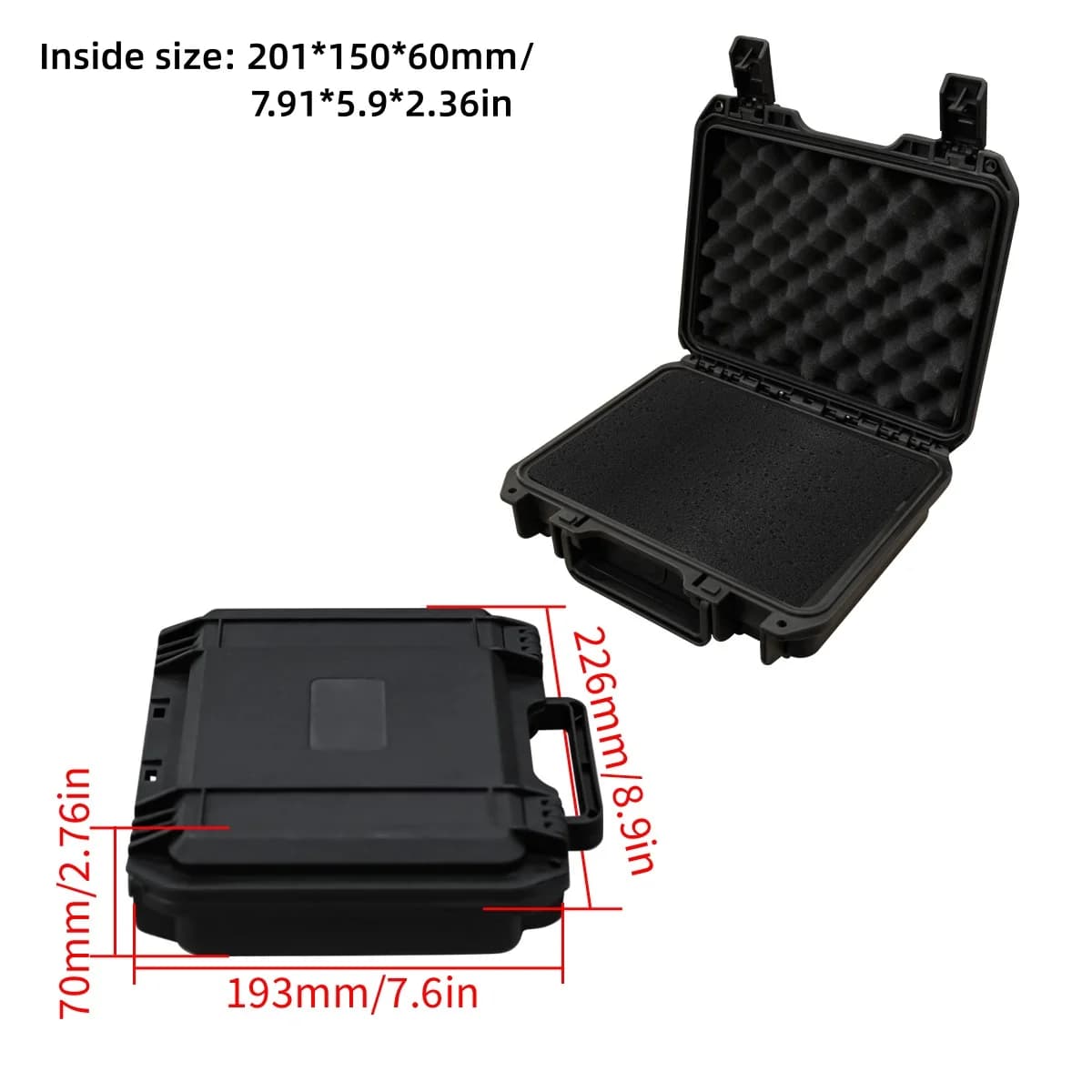 Maletín rígido impermeable con espuma personalizable