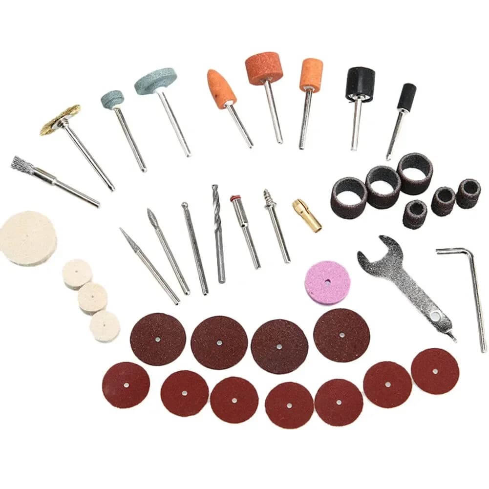 Set de pulido y esmerilado rotativo con microabrasivos, 40 piezas