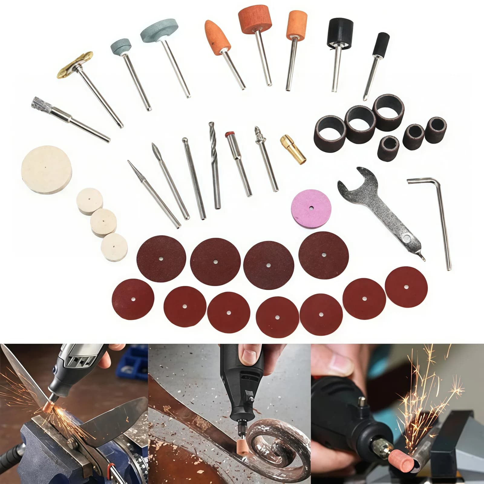Kit de accesorios para amoladora rotativa de 40 piezas