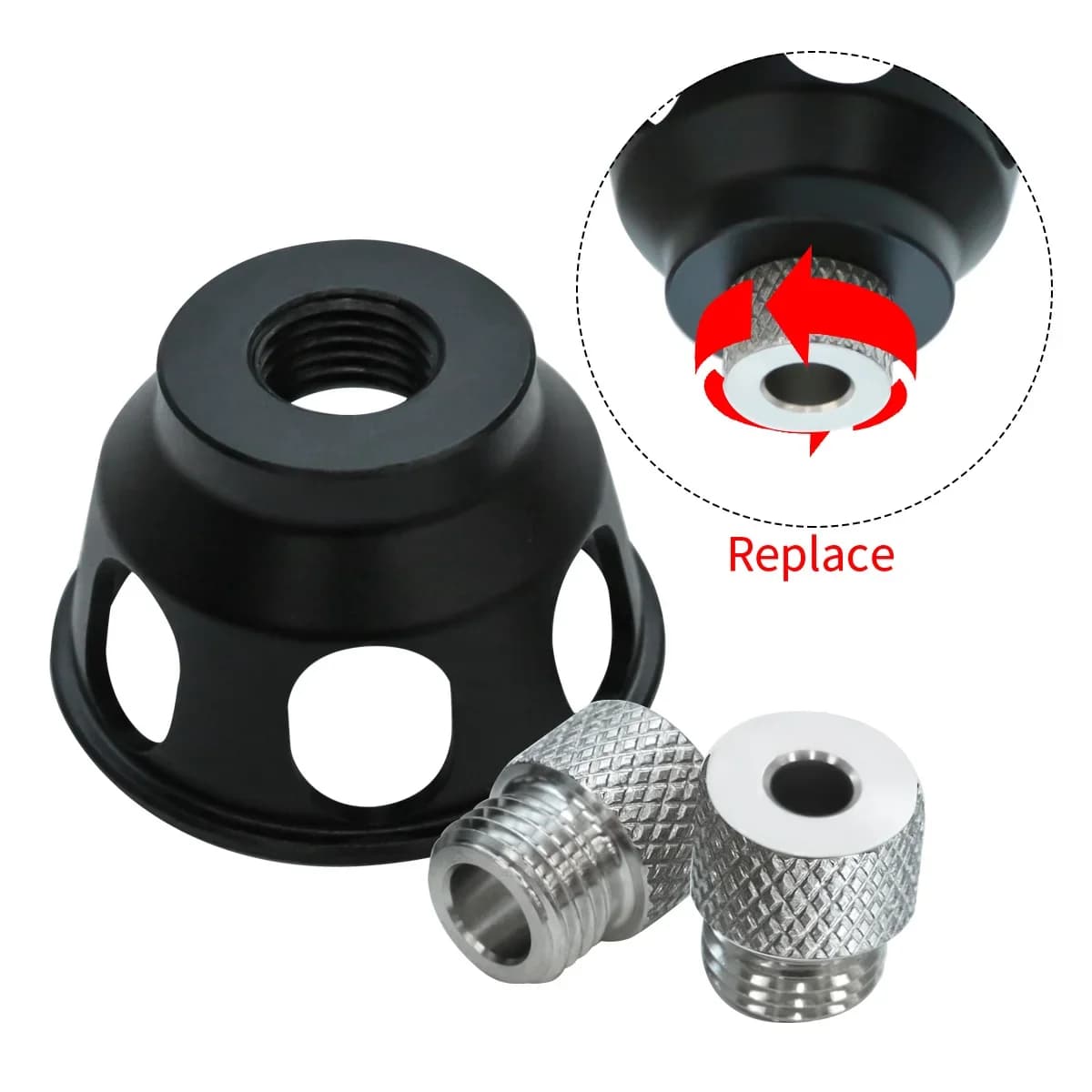 Kit de guía de espigas vertical de aluminio 3-10mm