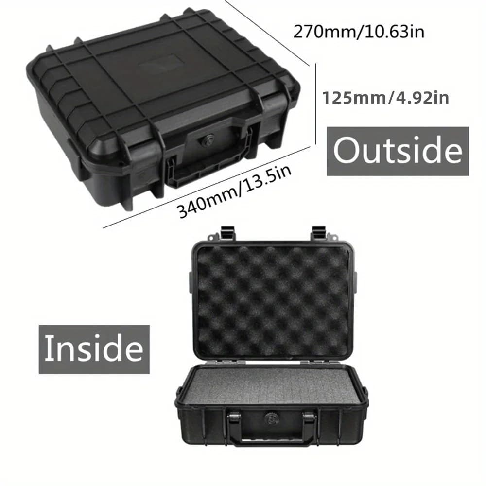 Estuche de herramientas a prueba de golpes e impermeable con espuma precortada
