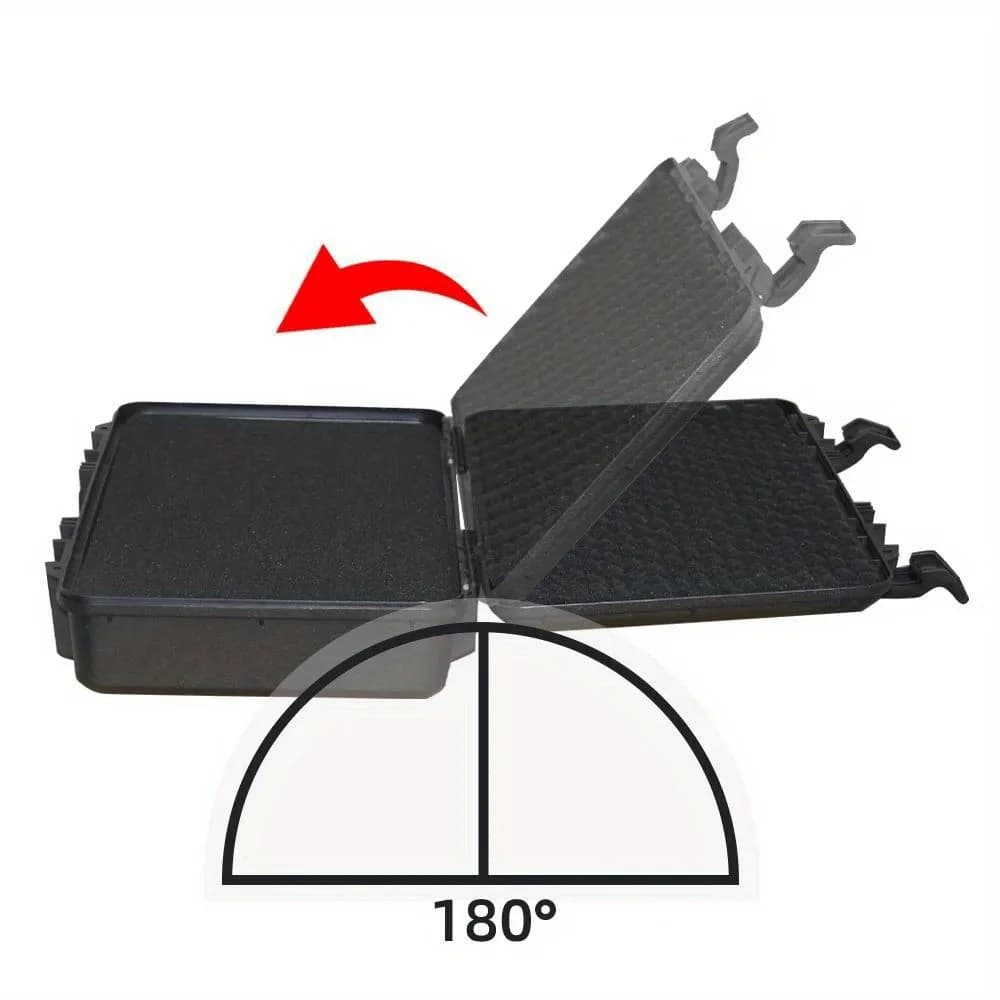 Caja de almacenamiento rectangular de plástico a prueba de humedad para equipos