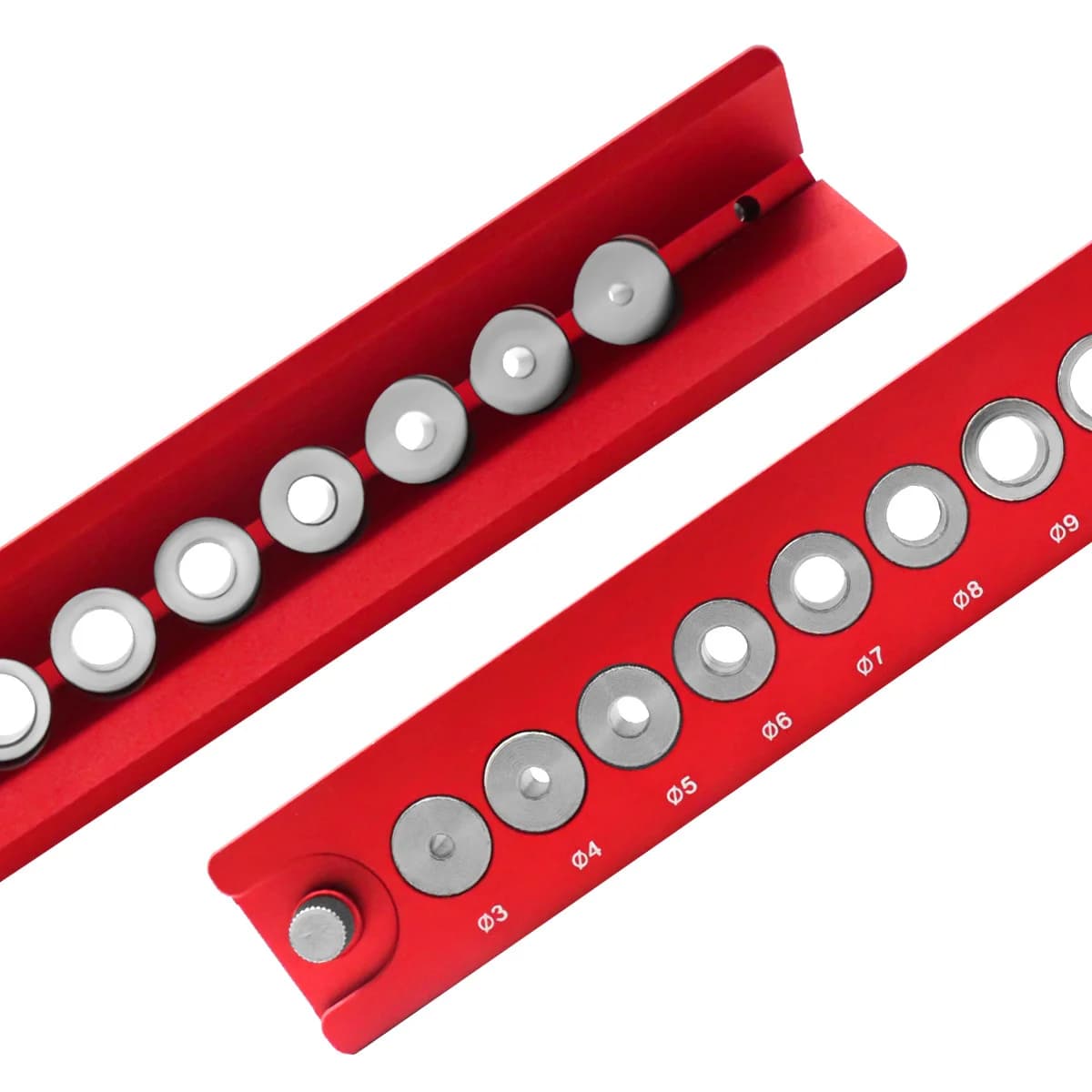 Kit de plantilla para espigas con autocentrado para agujeros de 3-12mm