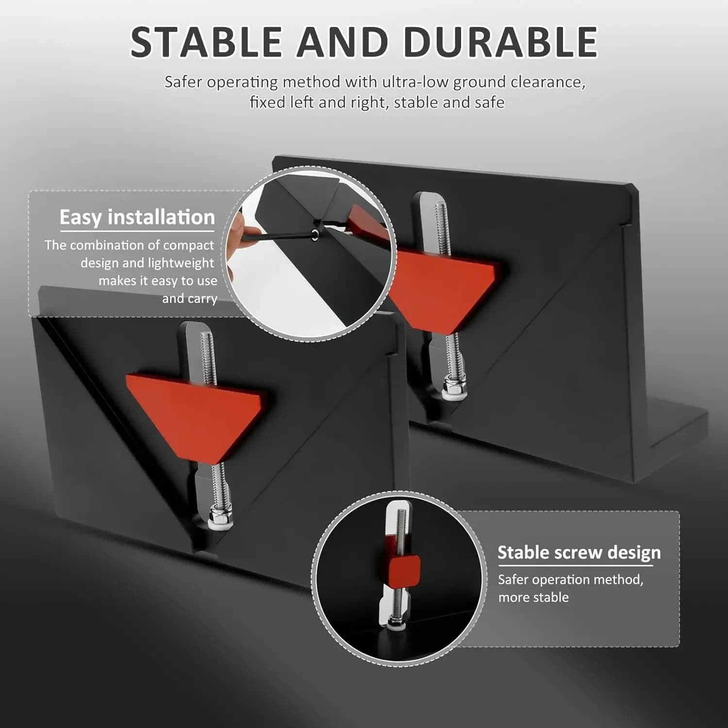 Pack de 2 escuadras de aluminio para uniones a inglete