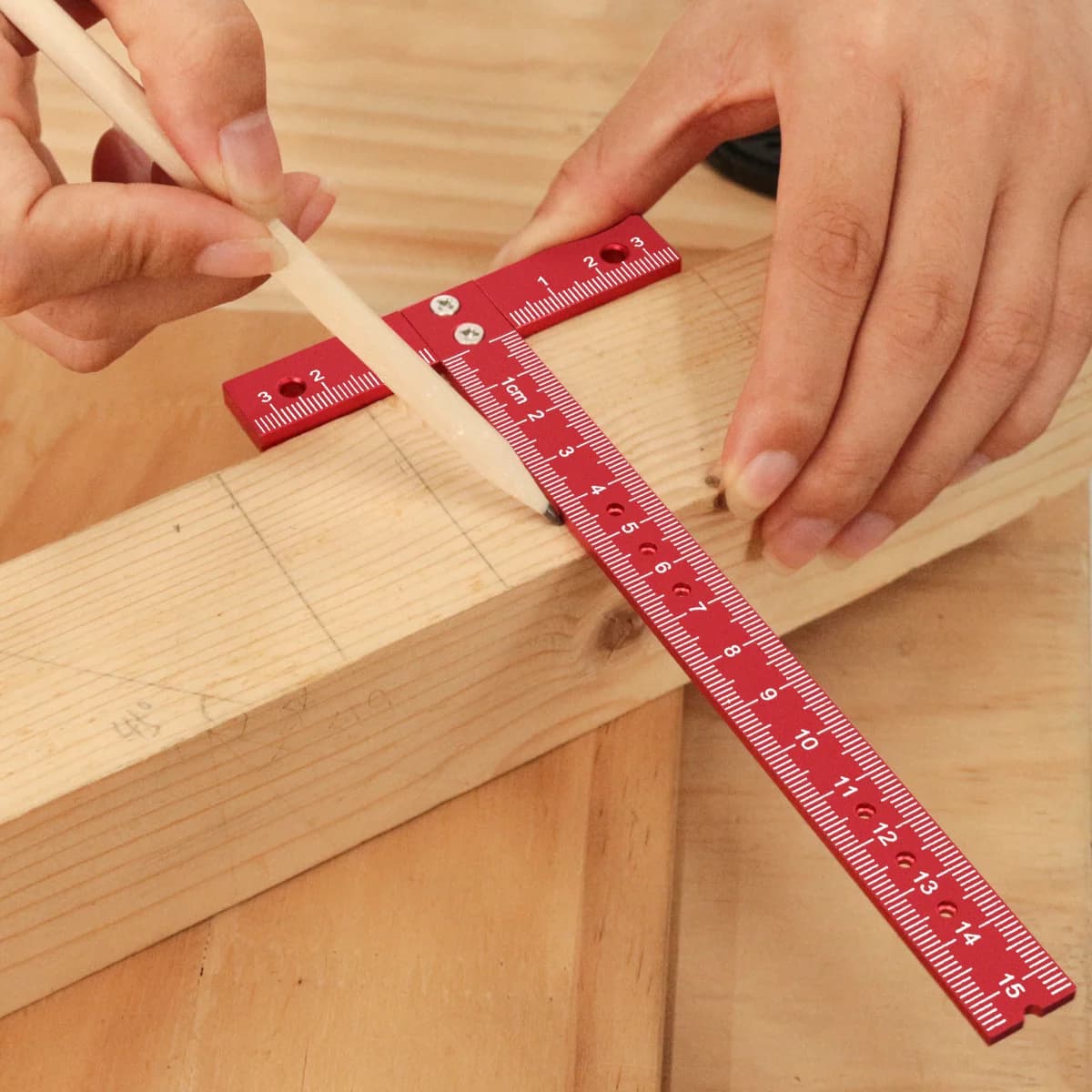 Regla T de aleación de aluminio para dibujo técnico