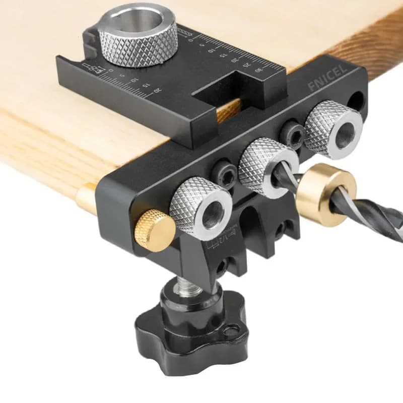 Kit maestro de guía para clavijas 3 en 1 para perforación de madera