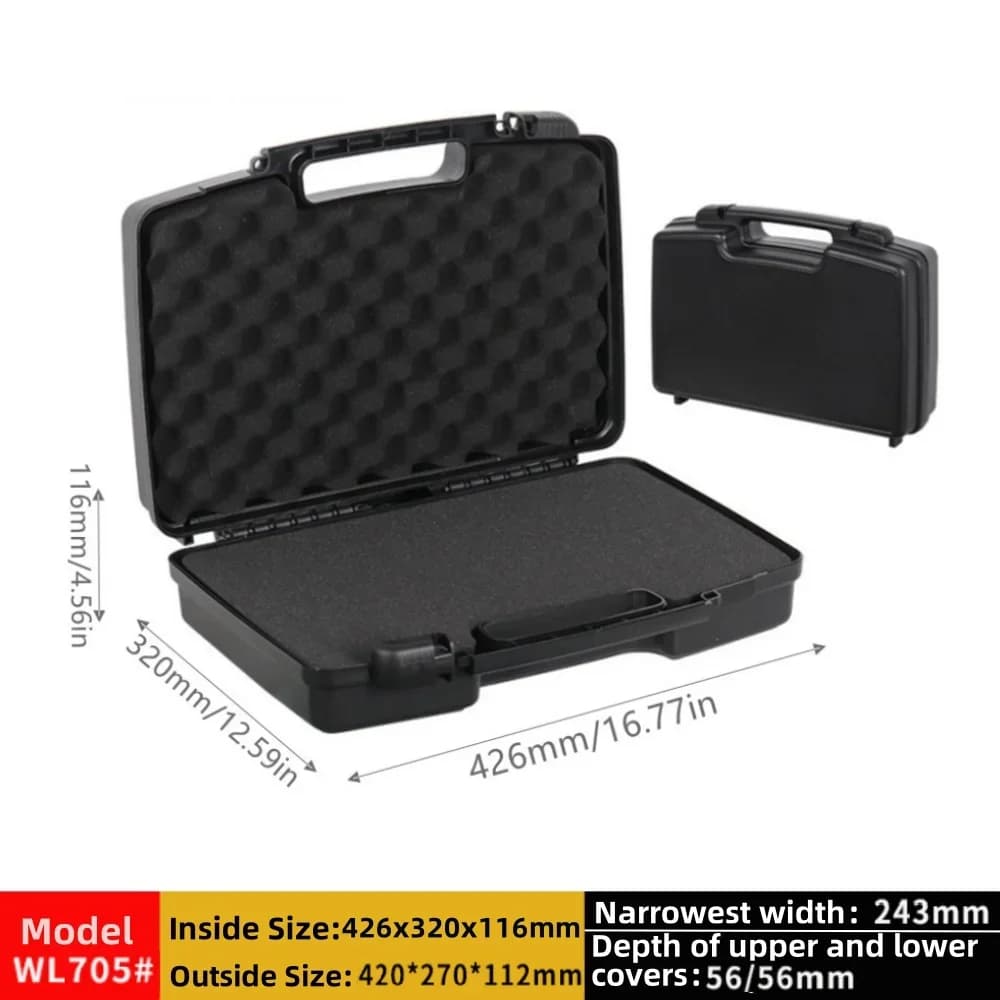 Estuche portátil multifuncional de plástico para instrumentos