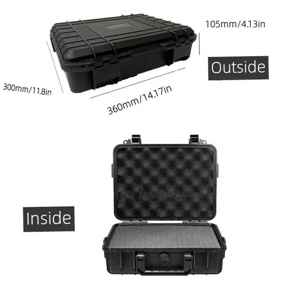 Estuche rígido impermeable con espuma precortada